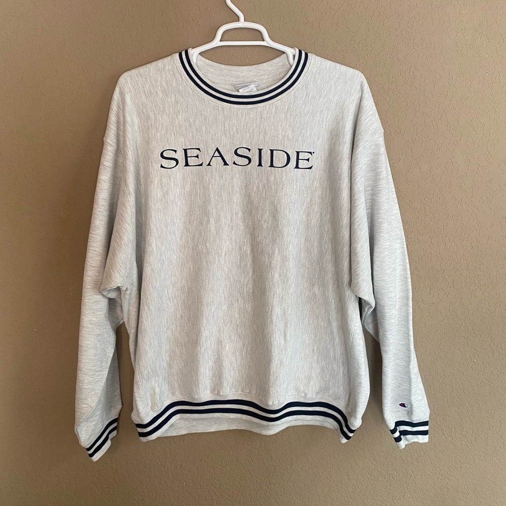 Seaside Champion Reverse Weave Sweater